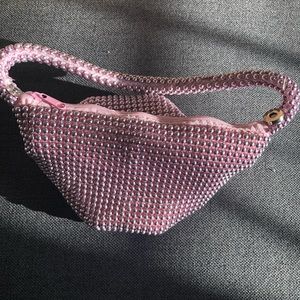 Pink Beaded mini bag